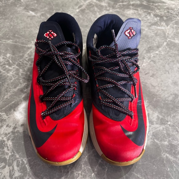 NIKE Men’s 8.5 KD 6 Kevin Durant 599424-600 DC Light Crimson Blue Olympic Rare - Picture 1 of 11